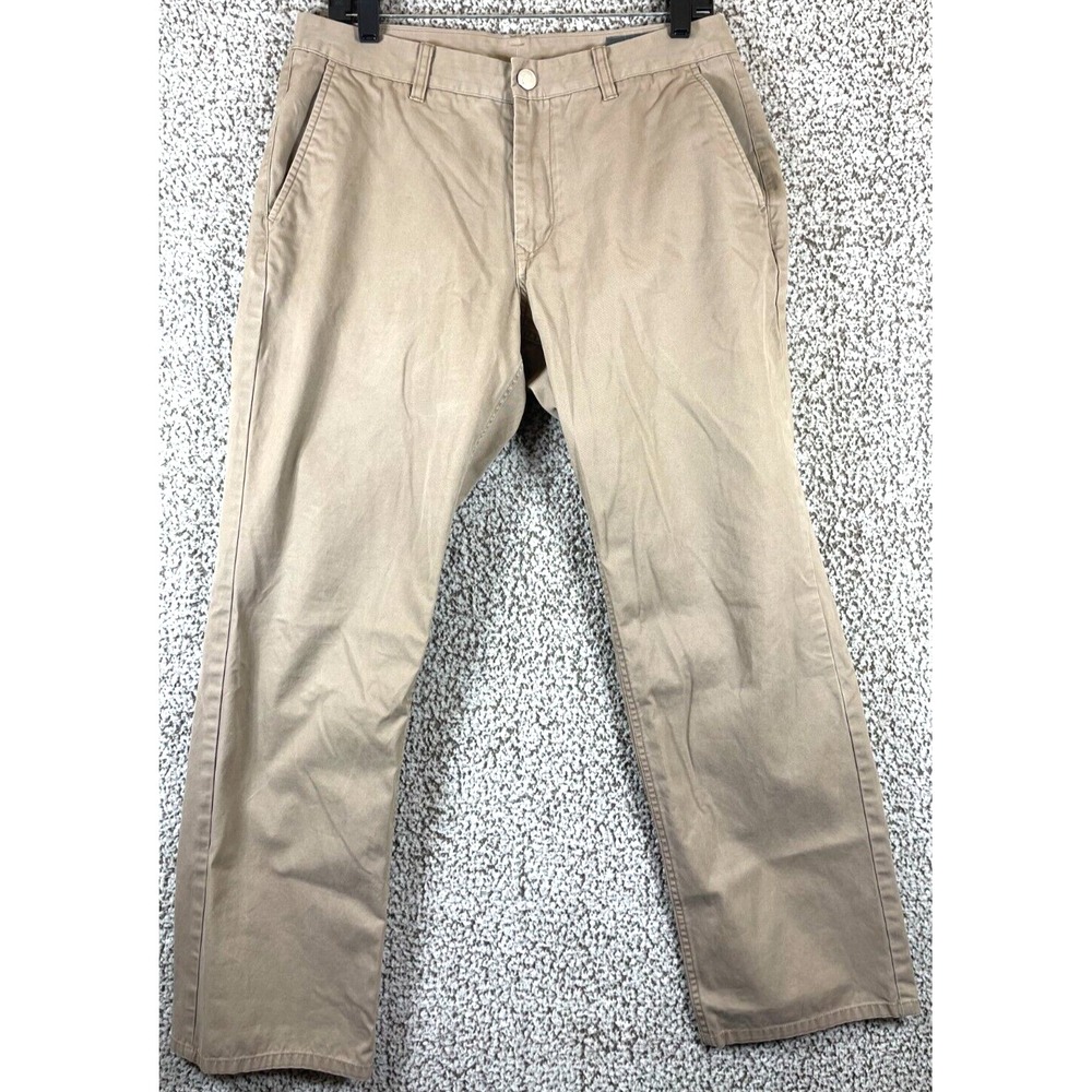 Bonobos Chino Pants Men's 32x28.5 (Tag 33x30)‎ Beige Golf Hike Travel Workwear
